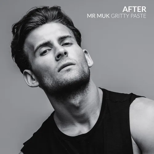 Vista 2 de Mr MUK - Pasta texturizadora y reelaboradora de acabado arenoso fuerte, 3.53 onzas, cabello de sujeción firme definitiva para hombres, soluble