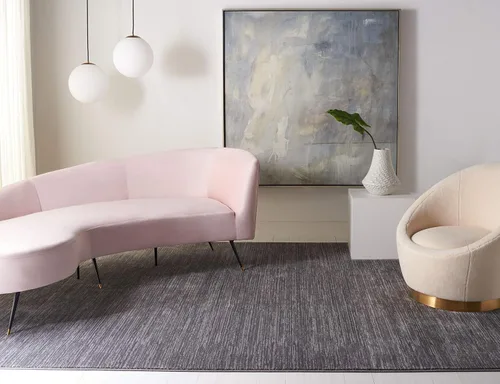 Vista 10 de SAFAVIEH Vision Area Alfombra 8x10 Grande, Moderna Tonal Gris VSN606D