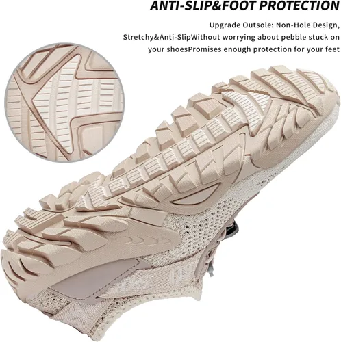 Vista 5 de SOBASO Zapatos de agua para mujer, secado rápido, senderismo, natación, playa, río, zapatos para pesca, deportes acuáticos, buceo, vela, viajes