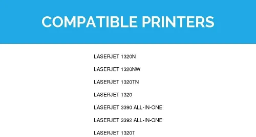 Vista 9 de LD Productos Recambios de cartucho de tóner compatibles para HP 49A Q5949A (negro, paquete de 2) para uso en impresora HP LaserJet: 1320, 1320n