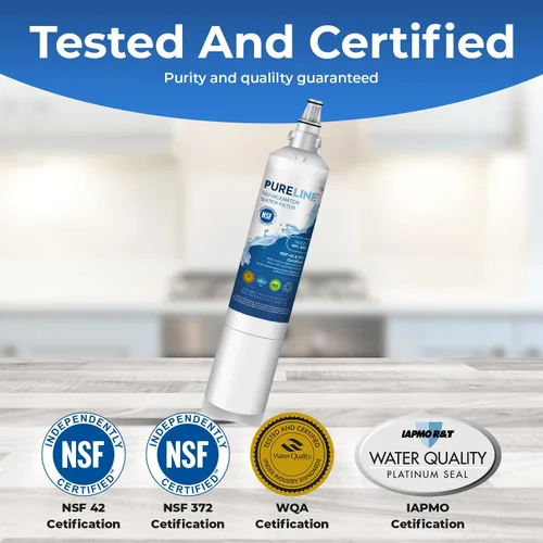 Vista 2 de Pureline 9990, LT600P Reemplazo para Kenmore 9990, Kenmoreclear 46-9990, LG LT600P, 5231ja2006a, filtro de agua para refrigerador, reduce el mal