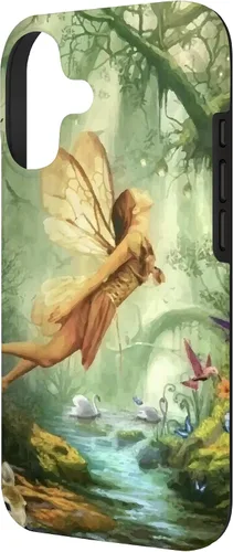 Vista 2 de Lindas criaturas del bosque encantado de hadas jardín caso para iPhone 17