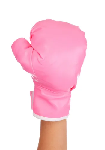Vista 2 de Guantes de Disfraz de Boxeo Rosas para Niños Multicolor