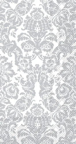Vista 17 de Boston International BF797097 - Servilletas de papel para buffet IHR de toalla de invitado, 8.5" x 4.5", Blanco Palacio/Negro