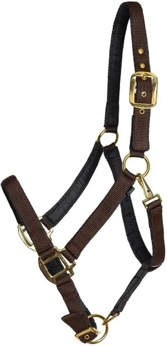 Vista 9 de Dura-Tech Cabestro de caballo de nailon totalmente acolchado Cabestro para caballo diseñado para evitar rozaduras Corona y bordillo de caballo