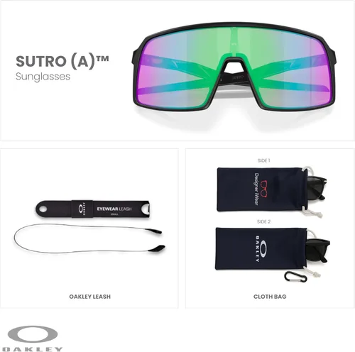 Vista 65 de Oakley Sutro OO9406 / OO9462 - Lentes de sol para hombre, kit de correa de accesorios, bolsa de microfibra