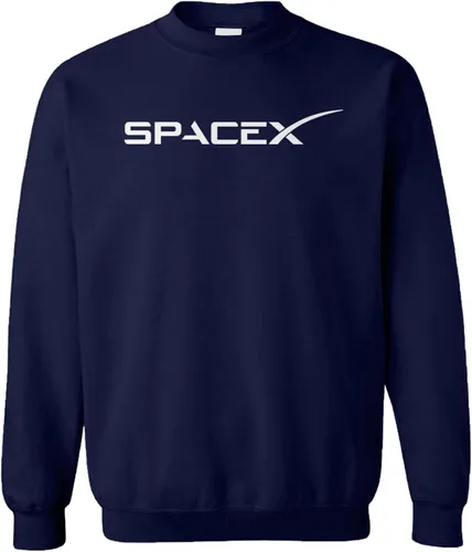 Vista 3 de Tcombo SpaceX - Sudadera unisex con cuello redondo Outer Space Negro