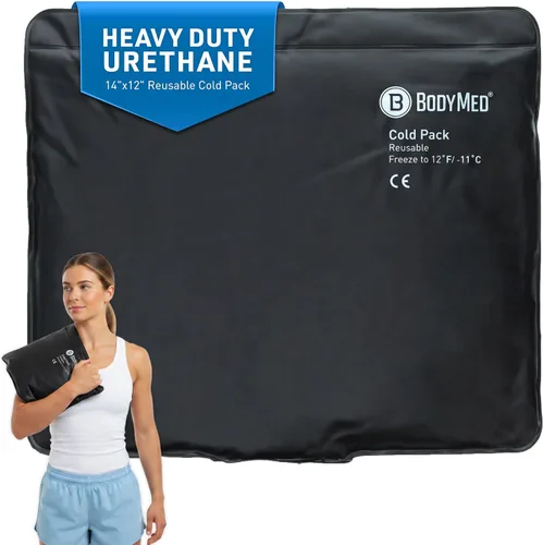 Vista 8 de BodyMed Bolsa de hielo de uretano reutilizable resistente para rodilla, brazo, codo, hombro, espalda, terapia de frío de grado profesional