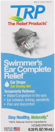 Vista 6 de The Relief Products Swimmer's Ear - Gotas para los oídos de alivio completo, 0.33 onzas líquidas