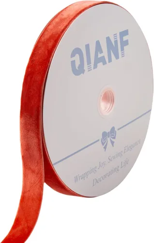 Vista 58 de QIANF Cinta de terciopelo, carrete de 1 1/2 pulgadas por 25 yardas (rojo)