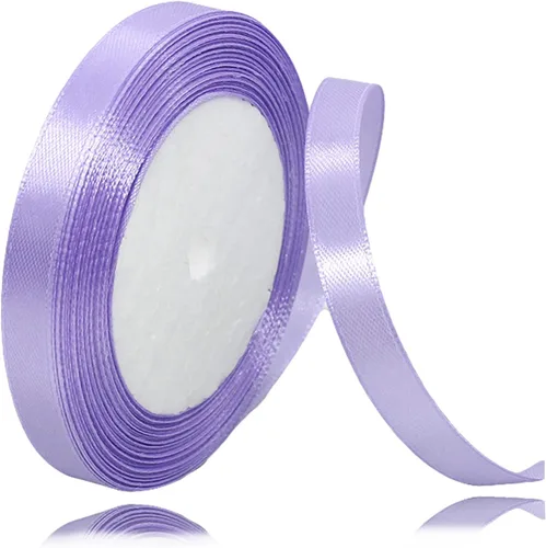 Vista 70 de Cinta beige de 1-1/2 pulgadas x 25 yardas, cinta de satén de tela de color sólido para envolver regalos, manualidades, ramos de novia, coronas