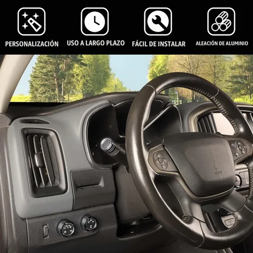 Vista 4 de Jimen Compatible con Chevrolet Colorado/GMC Canyon 2014-2022, 8 piezas de botón de CA de volumen de audio de consola central, intermitente e Negro