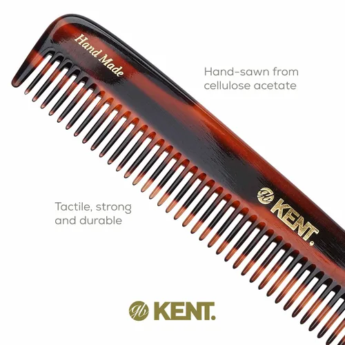 Vista 5 de Kent R9T - Peine para desenredar todo el cabello grueso, dientes anchos para cabello grueso, rizado y ondulado. Peine desenredante para aseo