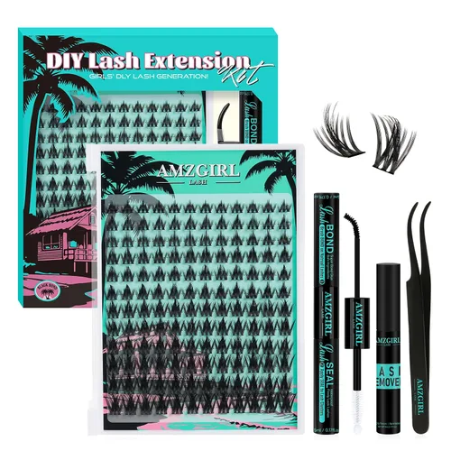 Vista 7 de Kit de racimos de pestañas con purpurina de AMZGIRL