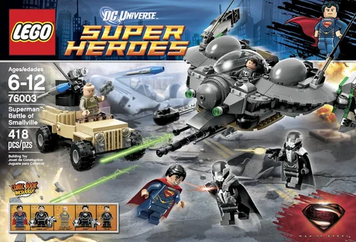 Vista 2 de Pack LEGO Superheroes 76003, Superman, Batalla de Smallville