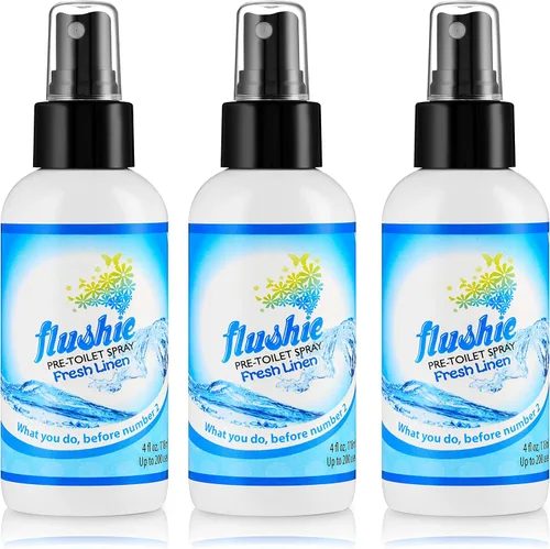 Vista 9 de Flushie - Aerosol preinodoro para desodorante de olores de inodoro... (lavanda, paquete de 2)