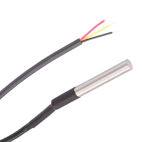 Vista 4 de TWTADE 3 unids DS18B20 3M Sensor de temperatura impermeable de acero inoxidable Rango de temperatura (-67.0 °F ~ +257.0 °F) Sensor de sonda
