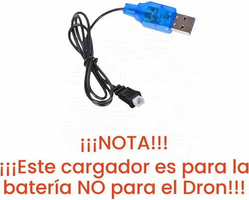 Vista 2 de Paquete de 2 cables de carga USB de 3.7 V con enchufe 1.25-2P para Cheerson CX-10 Mini Quadcopter Estes Proto X Syncro X Quadcopter RC Drone
