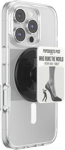 Vista 9 de Agarre para teléfono PopSockets con soporte expansible, agarre adhesivo - aluminio negro