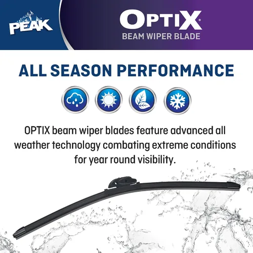 Vista 5 de PEAK Optix Beam - Limpiaparabrisas para todo tipo de clima, pieza de repuesto de automóvil, 15 pulgadas, paquete de 1