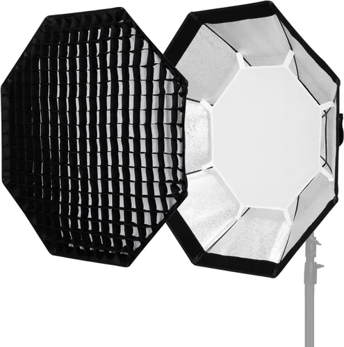 Vista 3 de Godox FW95 Ventana difusora octogonal de 37 pulgadas/95 cm con rejilla de panal y bolsa para flash Speedlight (montura Bowens)