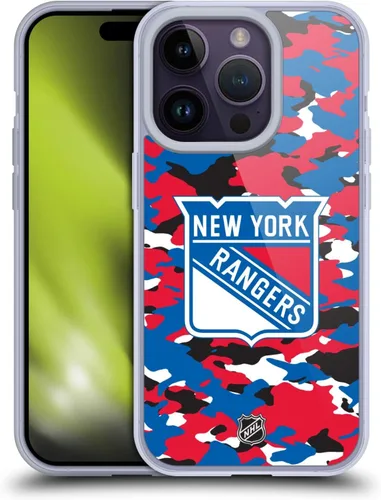 Vista 58 de Head Case Designs Funda de gel suave con licencia oficial de la NHL Camouflage New York Rangers compatible con Apple iPhone 7 Plus/iPhone 8 Plus