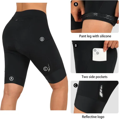 Vista 3 de beroy Pantalones cortos de ciclismo para mujer