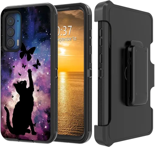 Vista 209 de Funda para Moto G Stylus 5G 2023 con funda de clip para cinturón y soporte, resistente de doble capa, resistente a prueba de golpes, para Motorola