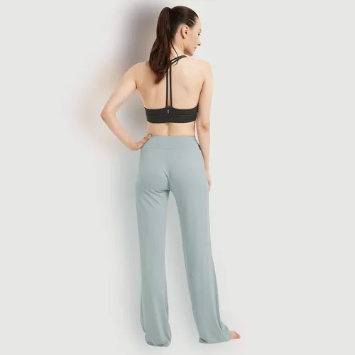 Vista 3 de Pantalones de yoga acampanados para mujer, cómodos, para entrenamiento, M-3XL