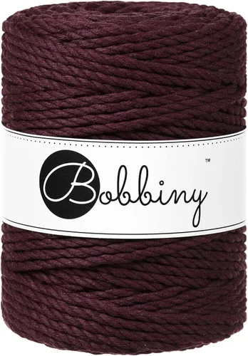 Vista 13 de Bobbiny Cordón de macramé XXL de 0.197 in y 3 capas (aguamarina), 108 yds/330 pies (100% algodón reciclado)
