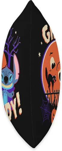 Vista 2 de Disney Stitch Gimme Candy Spooky - Cojín para Halloween, 16.0 x 16.0 in, multicolor
