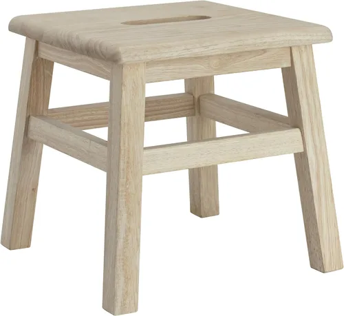 Vista 11 de eHemco Taburete escalón de madera maciza para adultos y niños, 12.25 pulgadas, blanco antiguo (no blanco puro) Fully Assembled, For Adults and