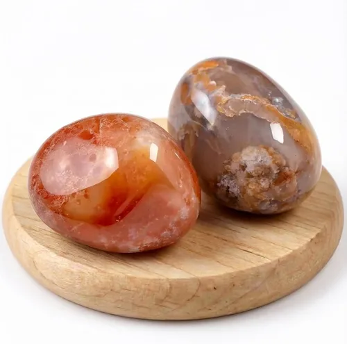 Vista 49 de Piedras de cristal de amatista pulidas - 1 pieza de 1.2" Piedra de preocupación para ansiedad, piedra de palma de bolsillo super grande, piedras
