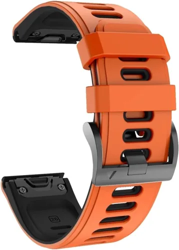 Vista 11 de Correa de reloj de 0.866 in para Garmin Forerunner 945 935 Fenix 5 5Plus Fenix 6 Pro silicona reloj inteligente banda liberación rápida correa