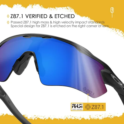 Vista 9 de Lentes de repuesto ANSI Z87.1 para gafas de sol Oakley RadarLock Path ventiladas - HI-DEF fotocromático