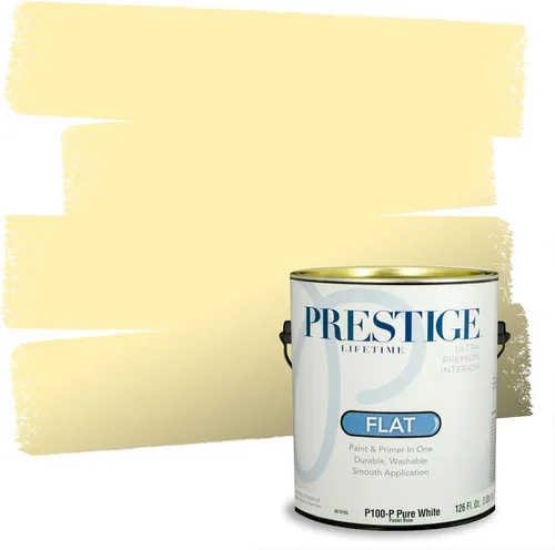 Vista 134 de PRESTIGE Pinturas de pintura exterior e imprimación en uno, 1 galón, plano, combinación comparable de Benjamin Moore* Pila de heno