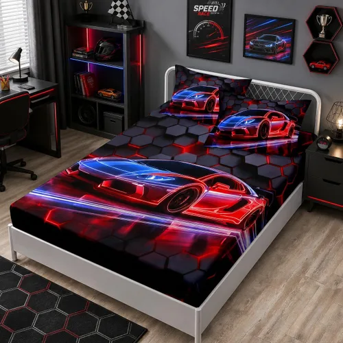 Vista 26 de HOSIMA - Juego de ropa de cama con diseño de ajolote para decoración de dormitorio infantil, patrón de dibujos animados espaciales Kawaii, animales