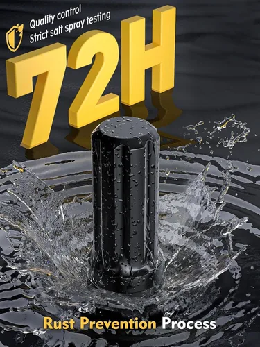 Vista 3 de MIKKUPPA 20 tuercas de llanta 9/16-18 – Reemplazo para Ram 1500 1994-2011, Dodge Dakota 2005-2010, rueda Durango 2004-2009, negro 7 estriado