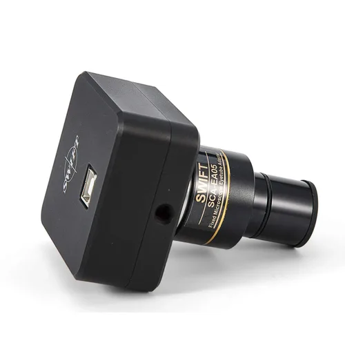 Vista 3 de Swift Cámara de microscopio USB 3.0 de 20 MP con lente reductora y kit de calibración, ocular digital para microscopios compuestos y estéreo
