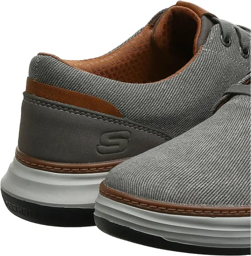 Vista 8 de Skechers de lona Moreno Oxford para hombre