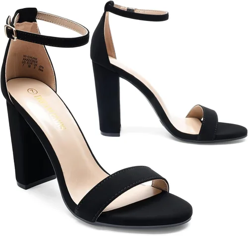 Vista 4 de DREAM PAIRS - Sandalias de tacón alto para mujer