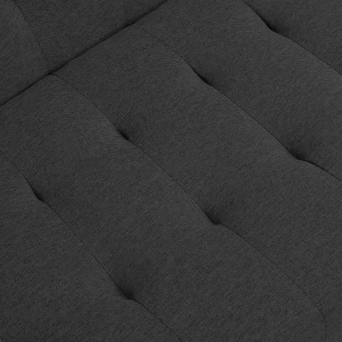 Vista 8 de Sofá cama futón, sofá futón plegable convertible, sofá pequeño transpirable para estudio compacto en sala de estar y dormitorio, oficinas, sofá