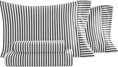 Vista 75 de Linen Market Juego de sábanas de 4 piezas tamaño matrimonial (gris claro cambray) – Duerme mejor que nunca con estas sábanas ultrasuaves y Cambray