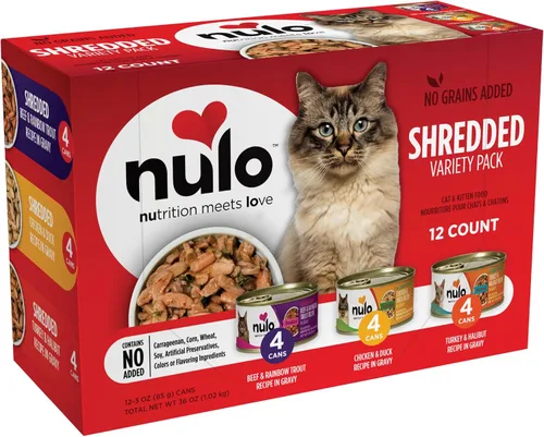 Vista 12 de Nulo Comida enlatada húmeda para gatos sin granos de pollo y pato triturada, 3 onzas (paquete de 24)