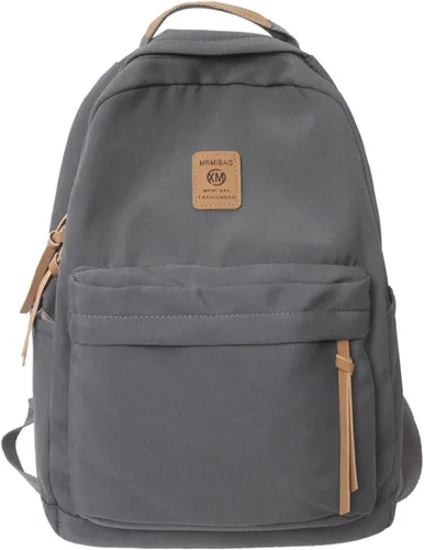 Vista 5 de Sumleno Preppy - Mochilas estéticas para mujeres y hombres, bonita mochila de viaje para laptop, mochila casual para mochilas universitarias, Negro