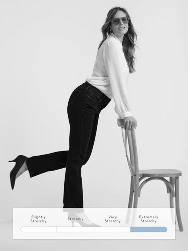 Vista 5 de NYDJ Barbara - Pantalones de mezclilla para mujer Negro