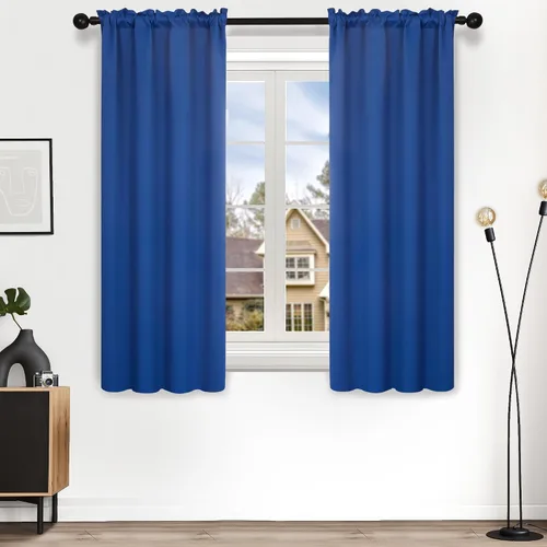 Vista 200 de Deconovo Cortinas opacas, aislamiento térmico, dobladillo para barra, reducción de ruido, certificado Oeko-TEX, cortinas de oscurecimiento