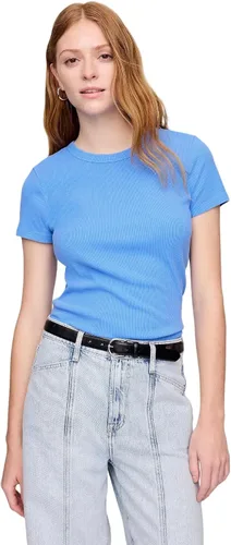 Vista 9 de Gap Top de punto acanalado sólido para mujer
