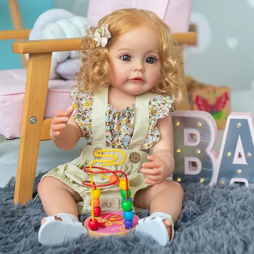 Vista 2 de iCradle Muñecas de bebé Reborn realistas – 22 pulgadas suave Siicone cuerpo completo realista muñecas de bebé recién nacido muñecas niña muñecas