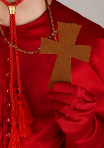 Vista 4 de Disfraz de Inquisidor Rojo para Adultos Multicolor